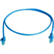 Telegärtner RJ45 omrežni priključni kabel CAT 5e U/UTP 1 m nebeško modre barve z zaščito pred gorenjem, brez halogena Telegärtner