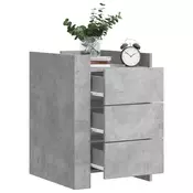 Vidaxl vidaXL Nočna omarica betonsko siva 45x50x65 cm