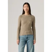 Levis for woman. A0719-0037 Rib taupe jumper (M), Casual, Cotton, Long sleeve