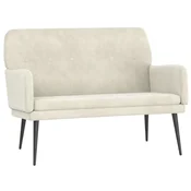 Vidaxl Klop krem 108x79x79 cm žamet