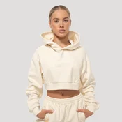 GymBeam Women‘s Mochi Cropped Hoodie Cream L