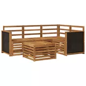 Set vanjskih sofa 5 pcs Prirodna 59 x 59 x 37 cm Poliester