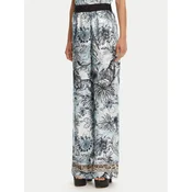 Just Cavalli Hlače iz tkanine 78PAA120 Modra Loose Fit