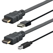 shumee Vivolink PROHDMIUSBAB3AMP HDMI kabel 3 m HDMI tip A (standardni) črne barve