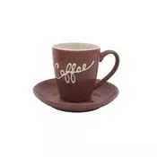 Sigma Set za kafu 6/1, 200ml, Porcelan, Cof/Crvena, RXG-N251059B