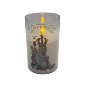 Cortina LED sveča 8-24 JFN v tubi 12,5 cm fi 7,5 cm Ave Maria brez baterij 6 kosov