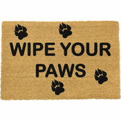 Predpražnik iz naravnih kokosovih vlaken Artsy Doormats Wipe Your Paws, 40 x 60 cm