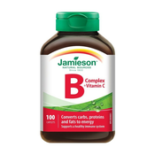 B kompleks + vitamin C Jamieson (100 obloženih tablet)