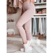 Legginsy damskie z wysokim stanem ACTIVIS jasnofioletowe Dstreet