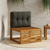Vidaxl Blazina za palete VIANEN 100% poliester Črna 70 x 40 x 12 cm