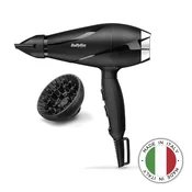 BABYLISS sušilnik za lase 6713DE AC 2200W (črno/siv) - 2200 W - AC - 2 stopnji temperature - Da - 2 nastavka - Da - 2.8m