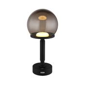 Globo 21034S - LED punjiva dodirna stona lampa HAKU LED/2,5W/5V 2700/4000/6500K crna