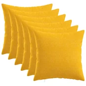vidaXL Prevleka za blazino 6 kos HEERLEN Svetlo rumena 30 x 30 cm