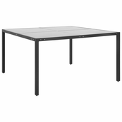 Vrtni stol antracit 130 x 130 x 72 cm od celika i stakla