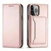 slomart Hurtel Magnet Card futrola za Samsung Galaxy S23+, novcanik, stalak, roza
