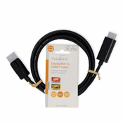NEDIS kabel DisplayPort - HDMI/ DisplayPort konektor - HDMI konektor/ črn/ bulk/ 2 m