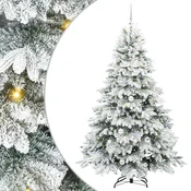 Vidaxl Umestno božično drevo med 300 LED Bela 180 cm PE in PVC