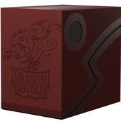 Kutija za kartice Dragon Shield Double Shell - Blood Red/Black (150 komada)