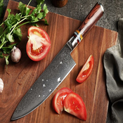 Damask kuhinjski nož Kashiwa - Chef / Brown KP14040
