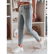 Spodnie damskie jeansowe skinny BLINGBLING niebieskie Dstreet