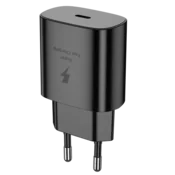 JELLICO Hišni polnilec adapter EU25 (Quick Charge) 25W vhod Type-C,Original (EU Blister) črn