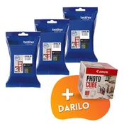 Brother - Komplet kartuš Brother LC3619XLBK (črna), original, 3 kosi + DARILO GRATIS