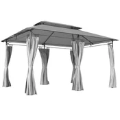 Homestar Vrtni paviljon 397x297x265 cm temno siv, (5000227983)