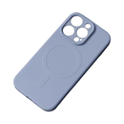 HURTEL Silikonska torbica z MagSafe za iPhone 16e - siva