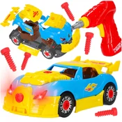 Športni tuning avto za sestavljanje + izvijač - Rojstni dan - Za 3+ let
