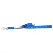 MATIS Dvoslojna Radna vodilica za psa Dogy Paws - 2,5 cm/2 m / Plava
