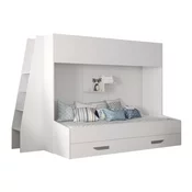Dvo-nadstropna postelja Hartford 357 Dvo-nadstropna, Siva, 90x1950, 90x200, Iverna plošča, Posteljno dno, 94x230x165cm