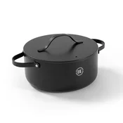 BE Living Posuda za kuhanje s poklopcem Essential Black 24 cm
