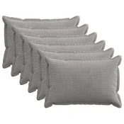 vidaXL Prevleka za blazino 6 kos HOUTEN Svetlo siva 40 x 60 cm
