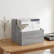 Kutija za LP ploce Siva Sonoma 37 x 33 x 32 cm