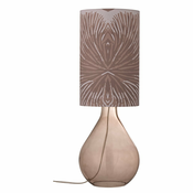 Smeda stolna lampa s tekstilnim sjenilom (visina 65 cm) Leni – Bloomingville