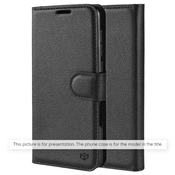 Etui Techsuit Leather Folio za Honor 600/600 Pro - črn