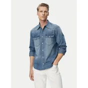 Tommy Jeans Jeans srajca Western DM0DM23661 Modra Regular Fit