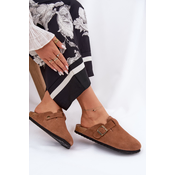 BIG STAR SHOES Suede Clogs Womens With Buckle Big Star