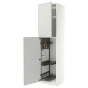 METOD Visoki element-ostava, bela/Aspudden svetlosiva, 60x60x240 cm