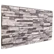 vidaXL Stenske plošče 10 pcs Temno siva in svetlo siva 100 x 50 cm