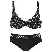 LASCANA Bikini črna/bela
