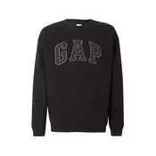 GAP Majica HERITAGE  pegasto siva / črna