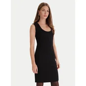 Simona Corsellini Cocktail obleka A25CPAB01201 Črna Slim Fit