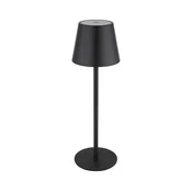 Globo 58488B - LED stona lampa 3u1 VANNIE I s dodirnim prigušiva, punjiva, za spoljašnju upotrebu, LED/3W/5V IP54, crna
