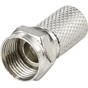 TRU COMPONENTS TRU COMPONENTS TC-9556792 F-konektor Priključki: F-vtič Premer kabla: 7.3 mm 1 kos, (20434754)