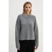 Volnen pulover Day Birger et Mikkelsen Lula - Daily Cashmere ženski, siva barva, DAY65243480
