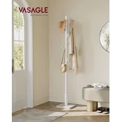 Songmics Stojalo za plašče 30x30x175 cm belo