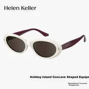 Helen Keller Unisex naocare za sunce, Belo-braon