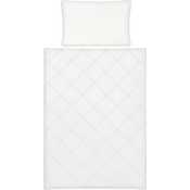 KLUPS Navlaka za poplun + jastuk za krevetic tijekom cijele godine Lux bijela 135 x 100 + 60x40 cm