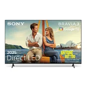 Sony Televizor K50S35B 50, BRAVIA 3, 4K UHD, Google TV, Crni